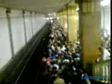 Английсике фанаты в Московском метро